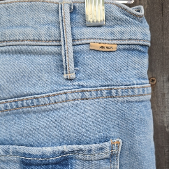 MOTHER Superior Blue Straight Leg Jeans Classic Denim - Picture 4 of 6